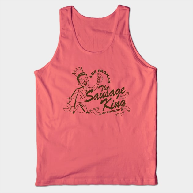 Abe Froman Sausage King of Chicago Tank Top by MindsparkCreative